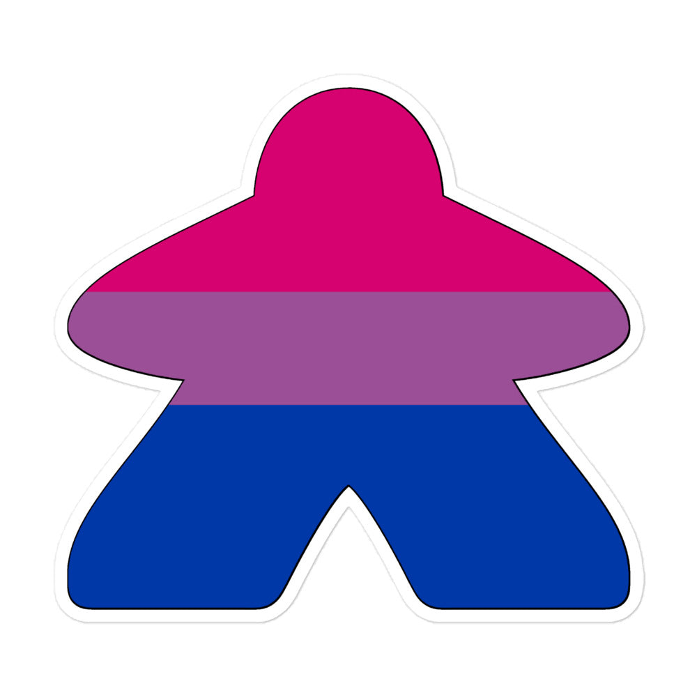 Bisexual Flag Meeple Sticker
