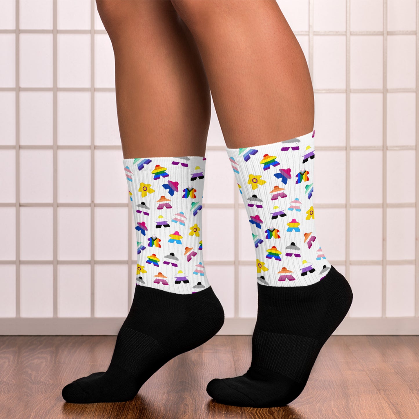 Pride Meeple Socks