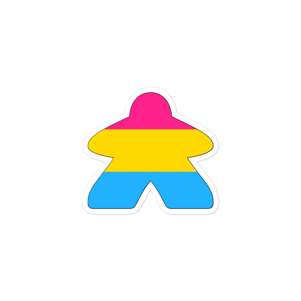 Pansexual Flag Meeple Sticker