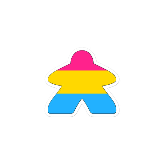 Pansexual Flag Meeple Sticker