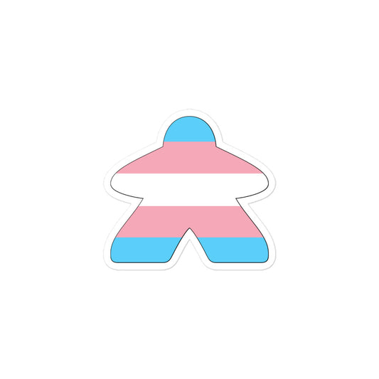 Transgender Flag Meeple Sticker