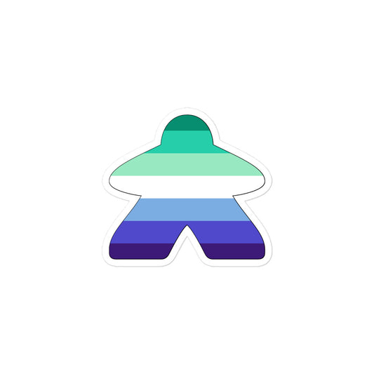 Gay Flag Meeple Sticker