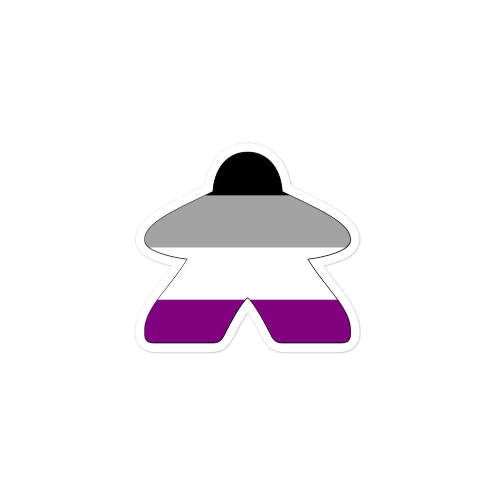 Asexual Flag Meeple Sticker