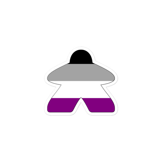 Asexual Flag Meeple Sticker