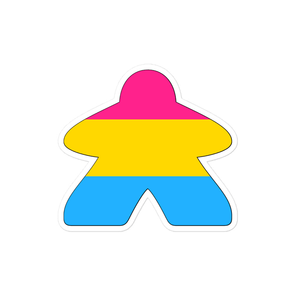 Pansexual Flag Meeple Sticker