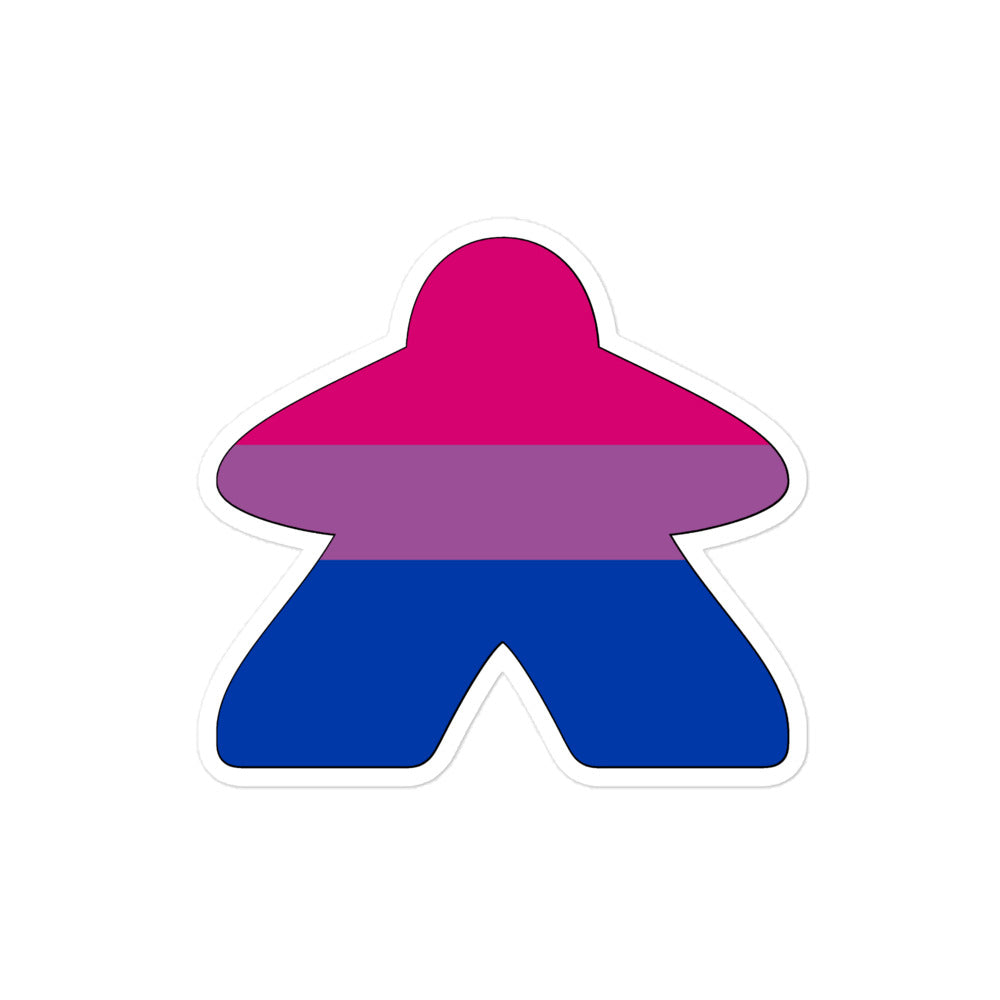 Bisexual Flag Meeple Sticker