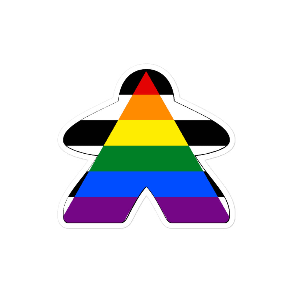 Ally Flag Meeple Sticker