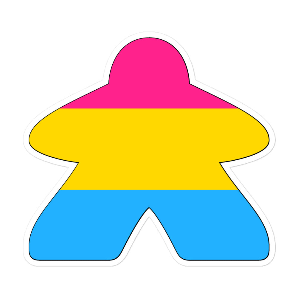 Pansexual Flag Meeple Sticker