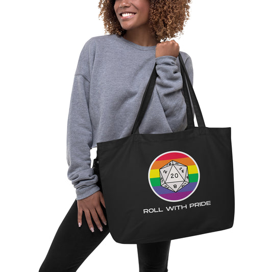 "Roll With Pride" Large Tote Bag